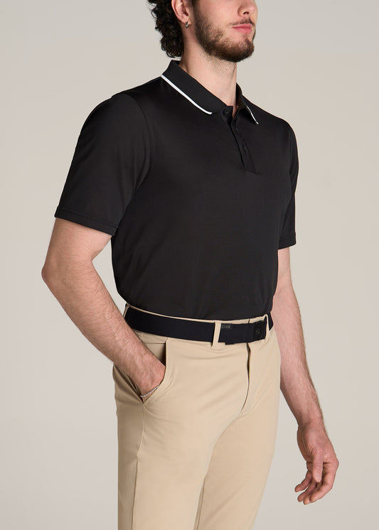 American-Tall-Men-AT-Performance-Tipped-Golf-Polo-Black-side
