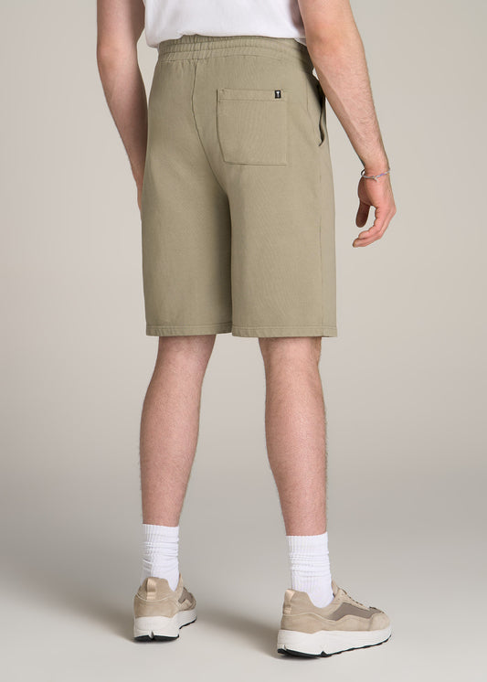 American-Tall-Men-Wearever-Garment-Dyed-French-Terry-Sweat-Shorts-Khaki-back
