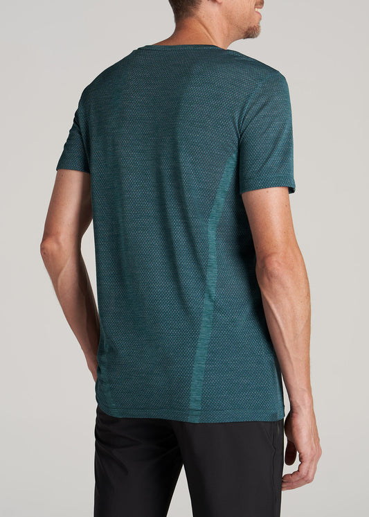       American-Tall-Men-AT-Performance-Short-Sleeve-Jersey-Athletic-Crewneck-Engineered-Tee-Teal-Mix-back