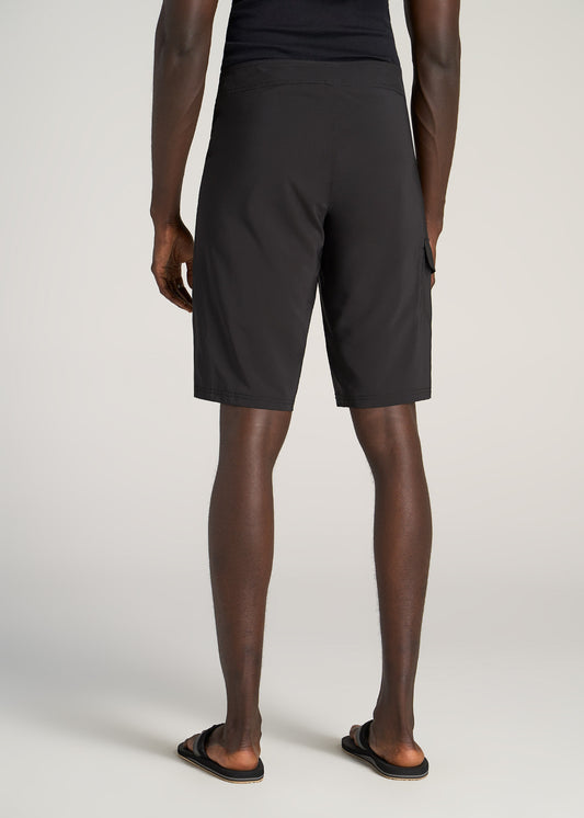    American-Tall-Men-Board-Shorts-Black-back