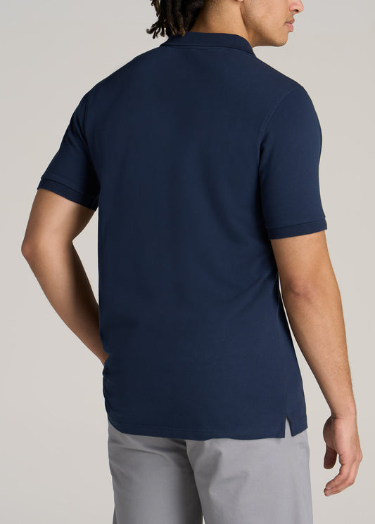 American-Tall-Men-Classic-Polo-Embroidered-Logo-Marine-Navy-back