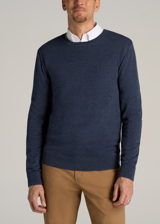     American-Tall-Men-Everyday-Crewneck-Sweater-Navy-Mix-front