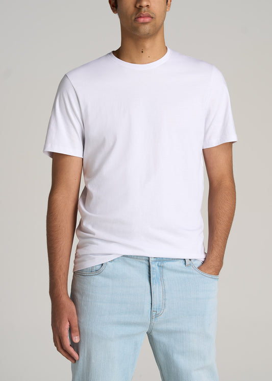American-Tall-Men-Everyday-REGULAR-FIT-Crew-Neck-T-Shirt-White-front