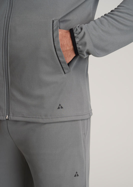   American-Tall-Men-LT-WT-DriFit-Prfromance-Jacket-Charcoal-detail