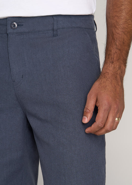 American-Tall-Men-Linen-Shorts-Chambray-Linen-detail