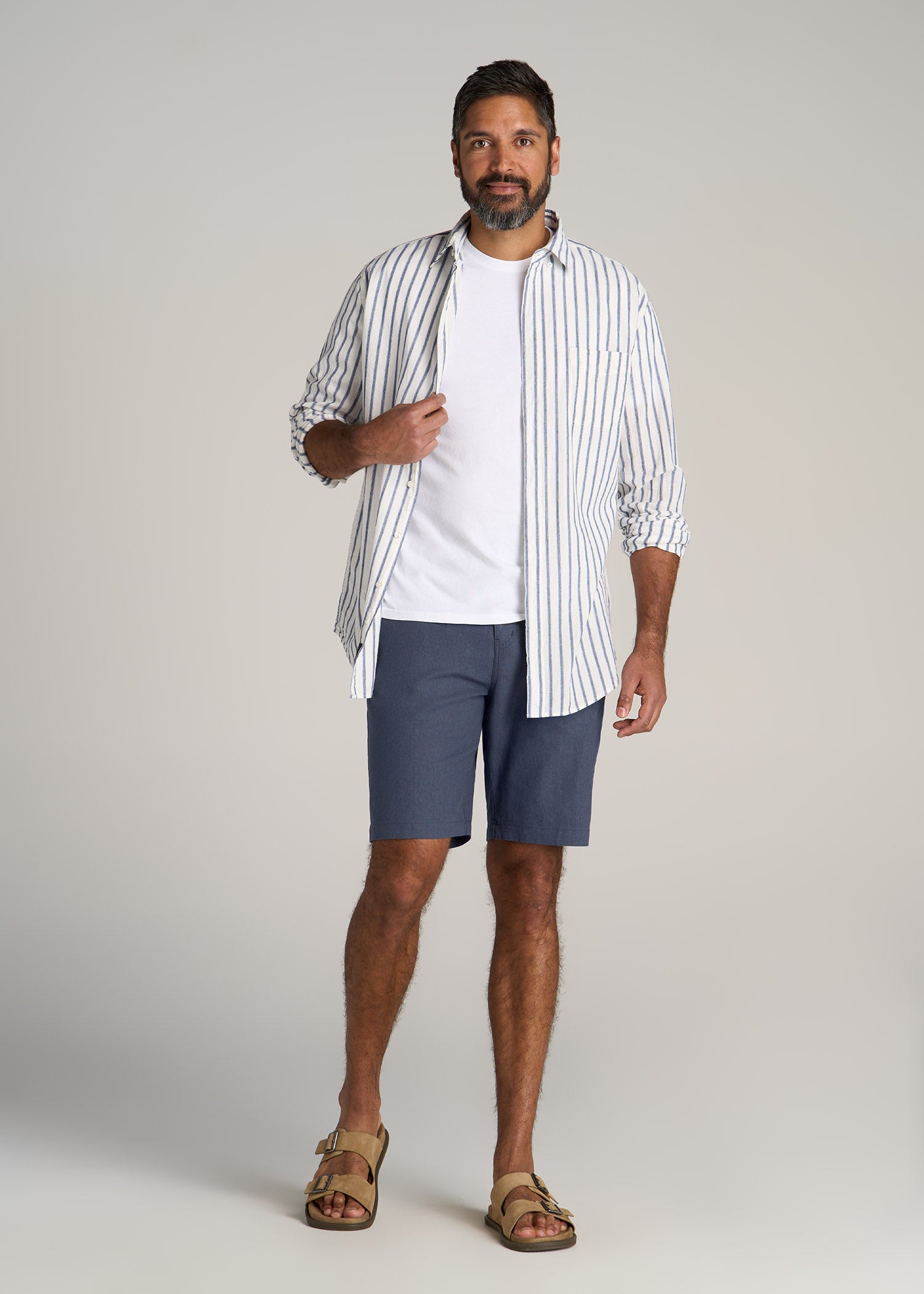 American-Tall-Men-Linen-Shorts-Chambray-Linen-full