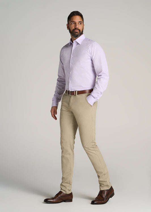 American-Tall-Men-Oskar-Dress-Shirt-Lavender-Grid-full