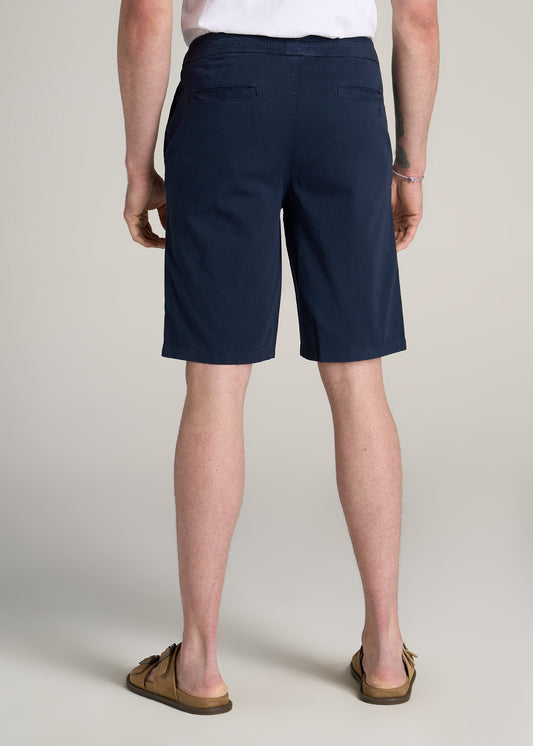American-Tall-Men-Pull-On-Stretch-Twill-Shorts-Navy-back