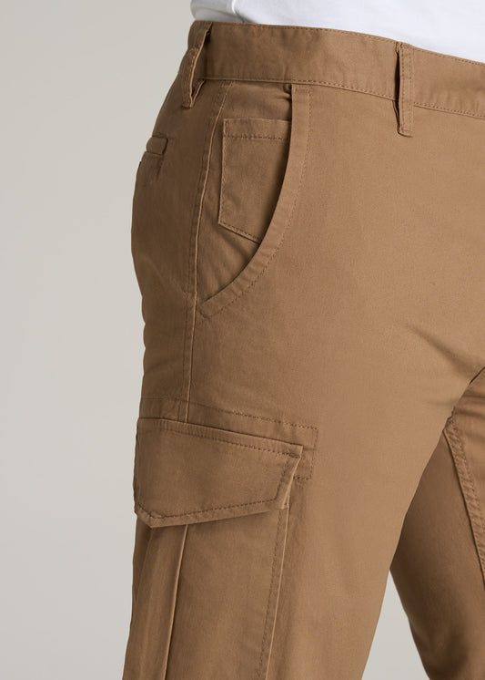         American-Tall-Men-Stretch-Twill-Cargo-Pants-Russet-Brown-detail