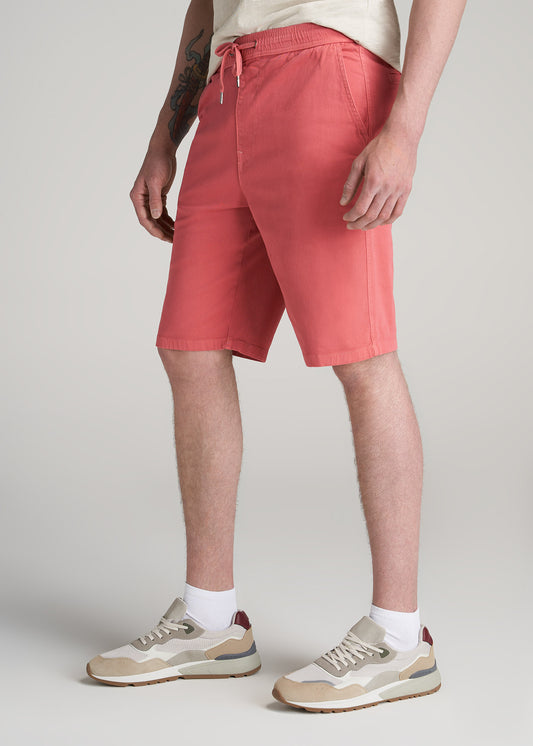    American-Tall-Men-Stretch-Twill-Pull-On-Shorts-Canyon-Red-side