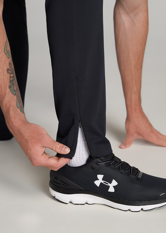    American-Tall-Men-Zip-Bottom-Performance-Pant-Black-detail