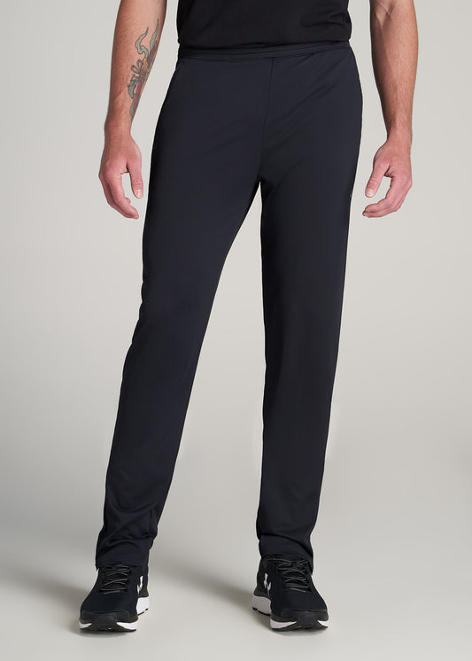    American-Tall-Men-Zip-Bottom-Performance-Pant-Black-front