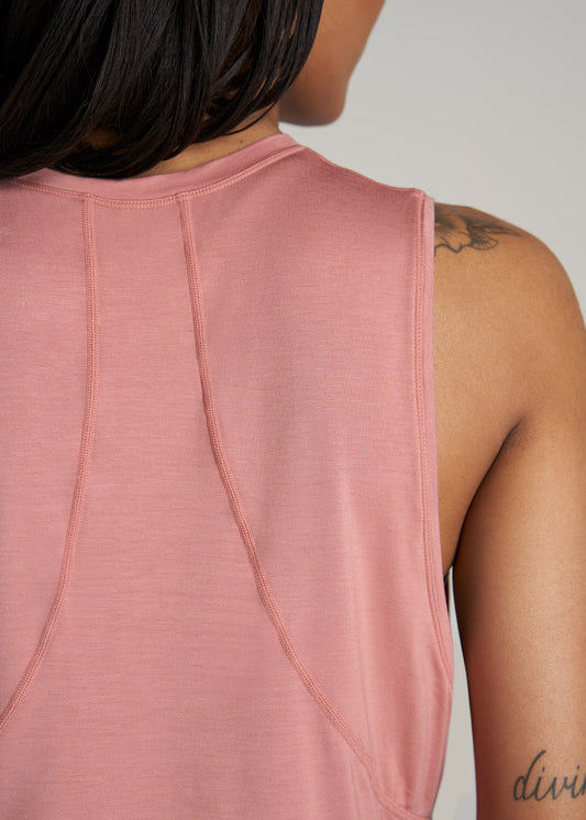       American-Tall-Women-Athletic-Cropped-Muscle-Tank-Clay-Sunrise-detail