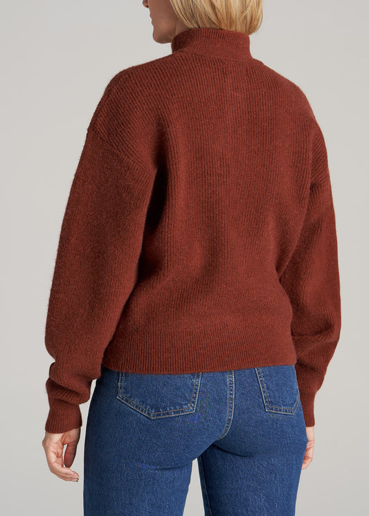     American-Tall-Women-Button-Front-Mock-Neck-Sweater-Copper-back