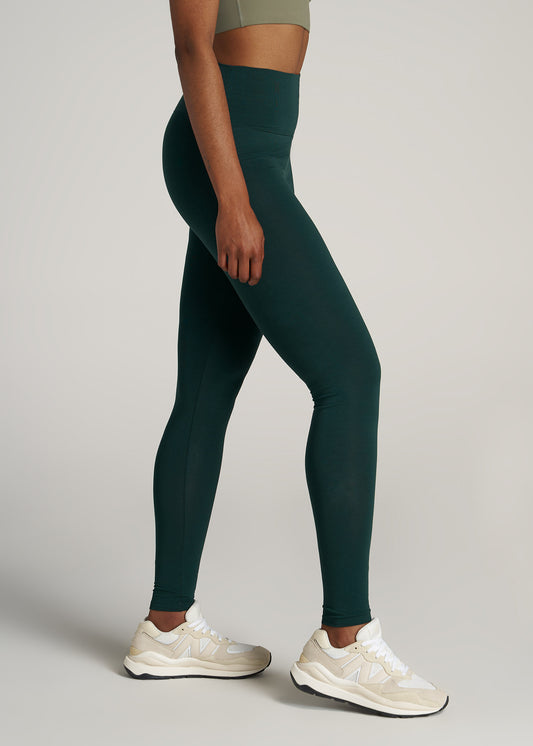     American-Tall-Women-Cotton-Leggings-Emerald-side
