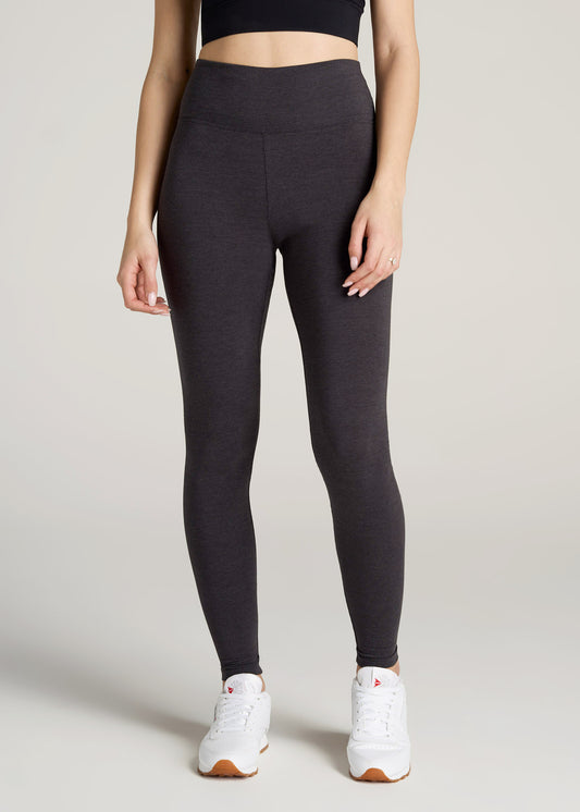   American-Tall-Women-Cotton-Leggings-Shadow-Grey-Mix-front