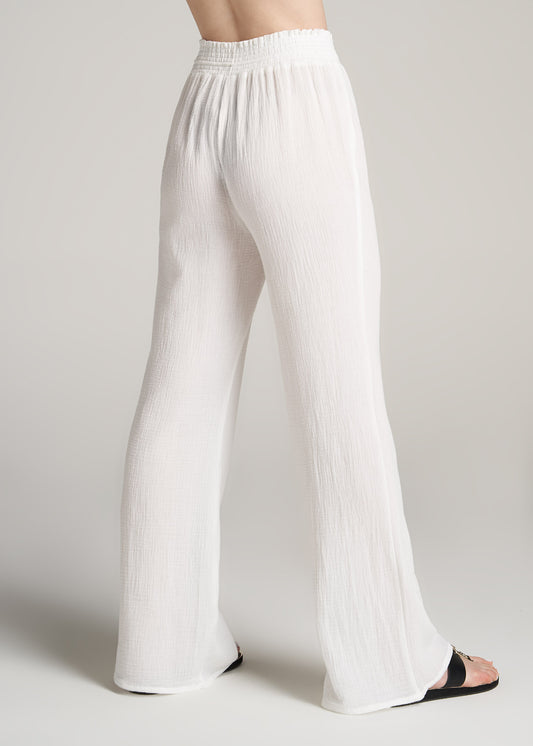    American-Tall-Women-CoverUp-Gauze-Pants-White-back