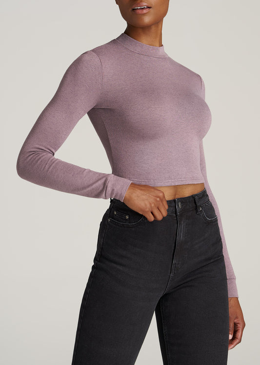       American-Tall-Women-Crop-Mock-Neck-Smoked-Mauve-front