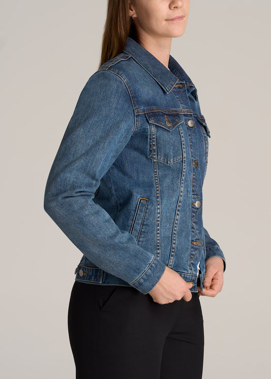    American-Tall-Women-Denim-Jacket-Vintage-Medium-Blue-side