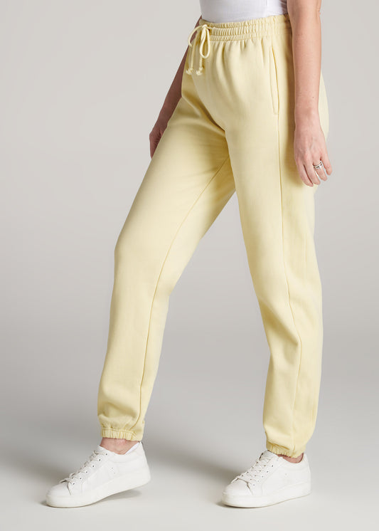     American-Tall-Women-Fleece-RegularFit-GarmentDye-Sweatpants-ButterYellow-side
