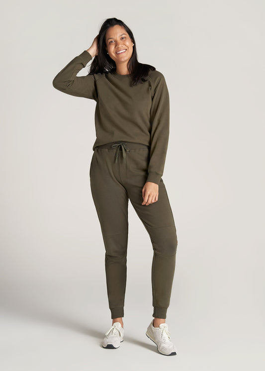     American-Tall-Women-FrenchTerry-Jogger-FernGreen-full