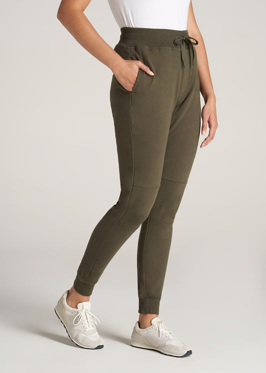    American-Tall-Women-FrenchTerry-Jogger-FernGreen-side