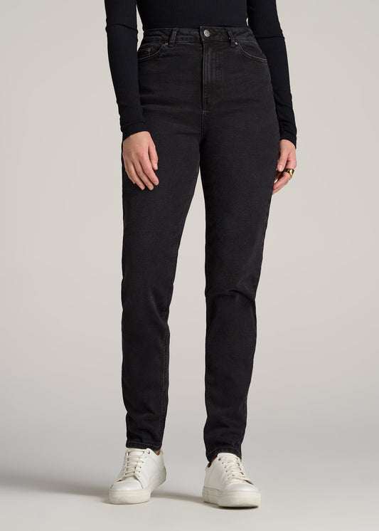   American-Tall-Women-Jada-Mom-Jeans-Vintage-Black-front