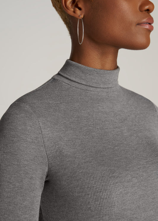     American-Tall-Women-LS-Ribbed-Turtleneck-Tee-Mid-Grey-Mix-detail