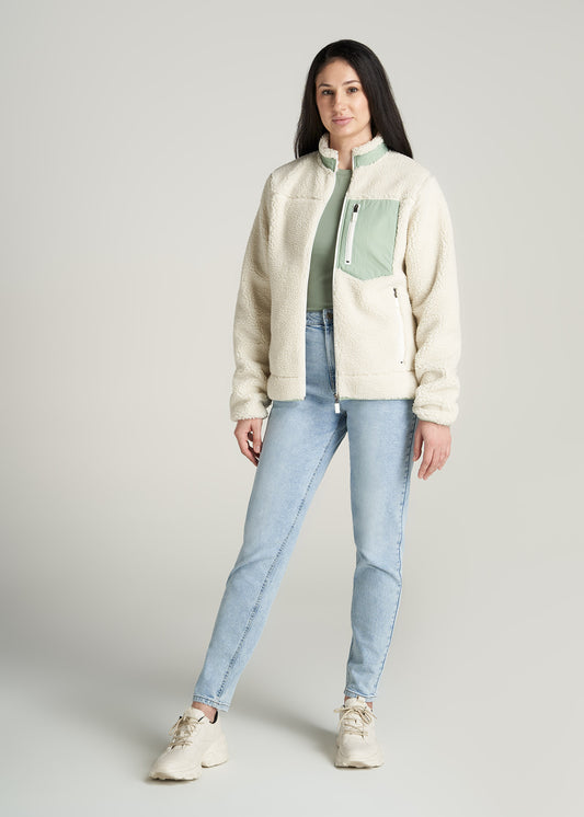    American-Tall-Women-PolarFleece-ZipUp-Jacket-Natural-full