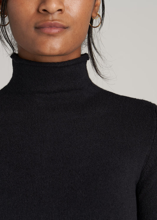   American-Tall-Women-Rolled-Mock-Neck-Sweater-Black-detail