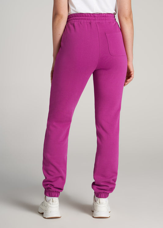    American-Tall-Women-WKND-Slim-Highwaisted-Sweatpants-Pink-Orchid-back