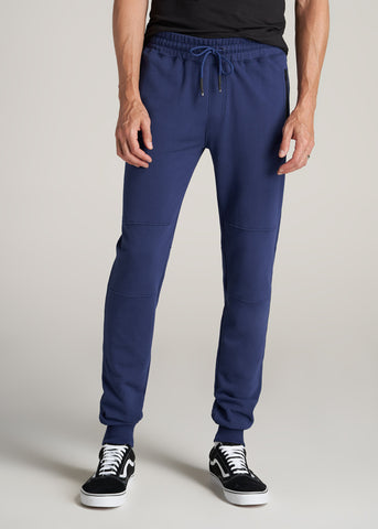 French Terry Tall Men's Joggers in Midnight Blue - joyouslyvibrantlife