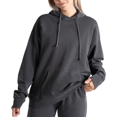 tall womens charcoal oversized hoodie