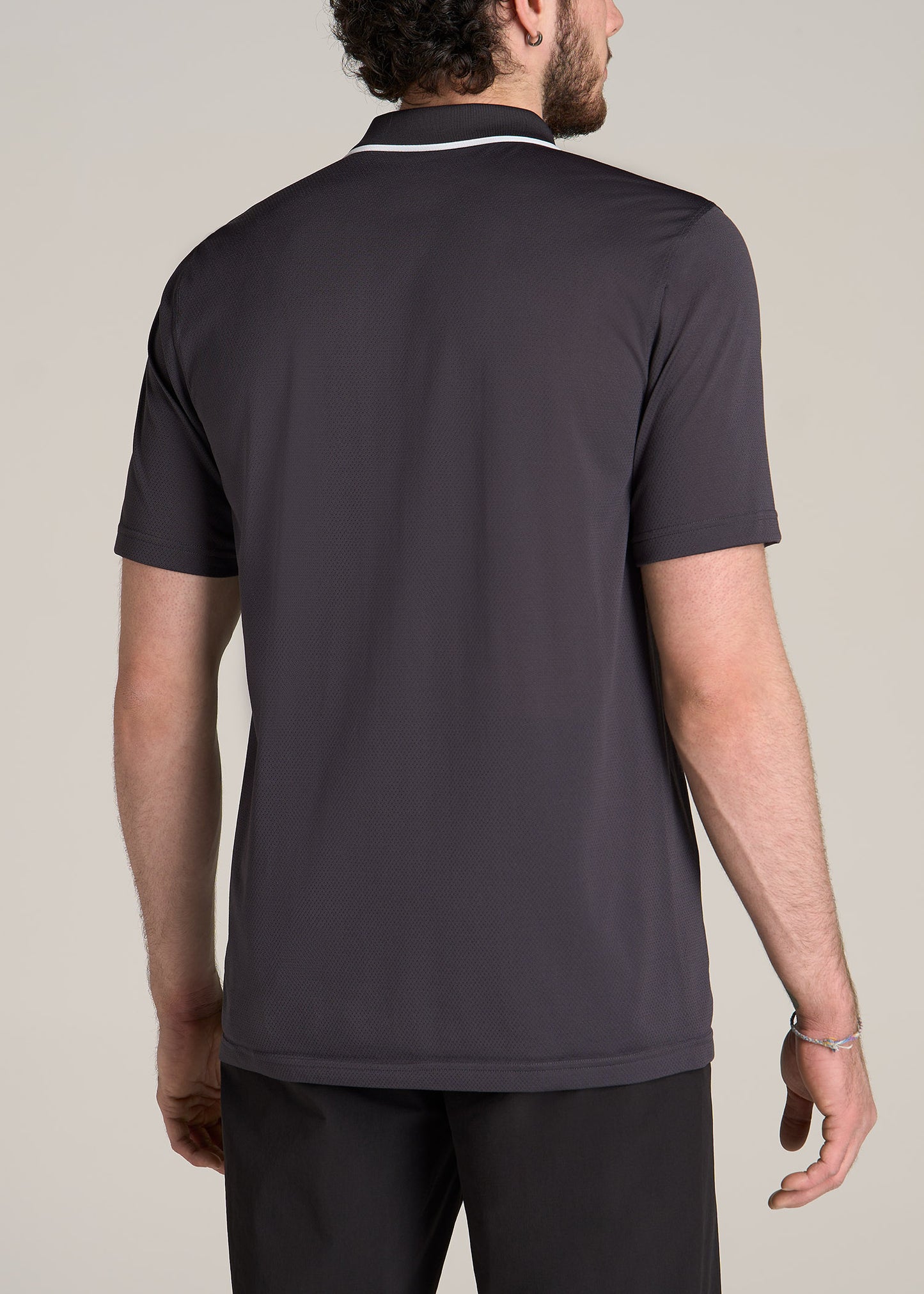 American-Tall-Men-AT-Performance-Tipped-Golf-Polo-Charcoal-back