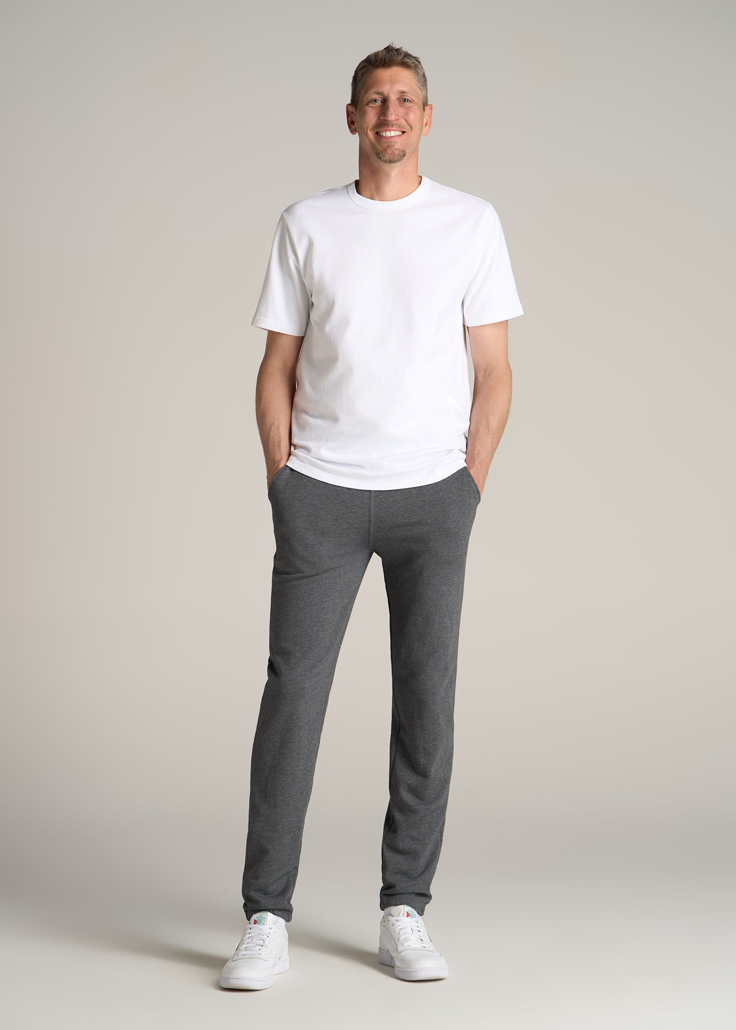 American-Tall-Men-Wearever-French-Terry-Sweatpants-Men-Charcoal-Mix-full