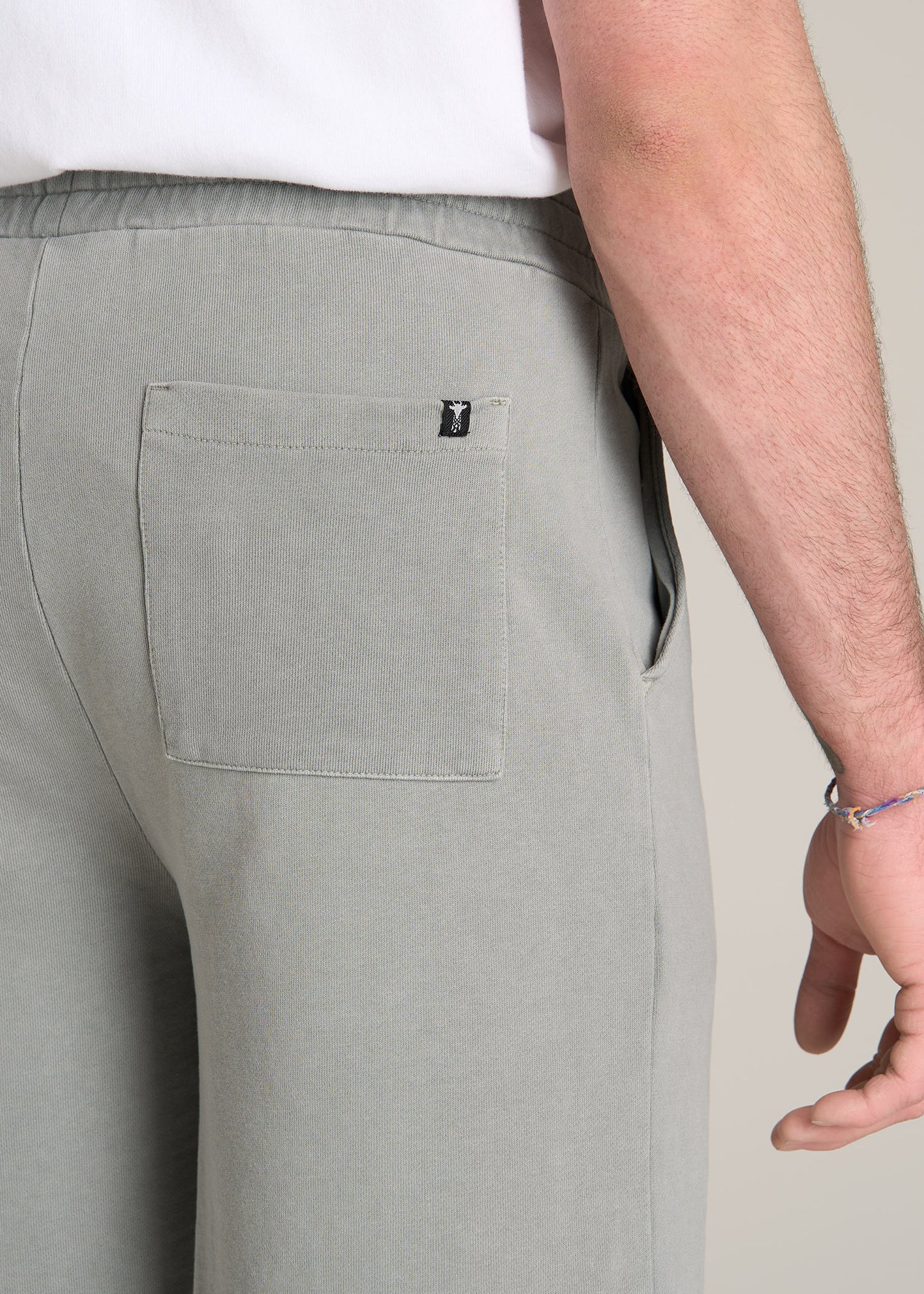 American-Tall-Men-Wearever-Garment-Dyed-French-Terry-Sweat-Shorts-Silvermist-detail