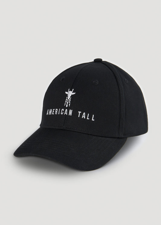    American-Tall-Baseball-Hat-Black-Front