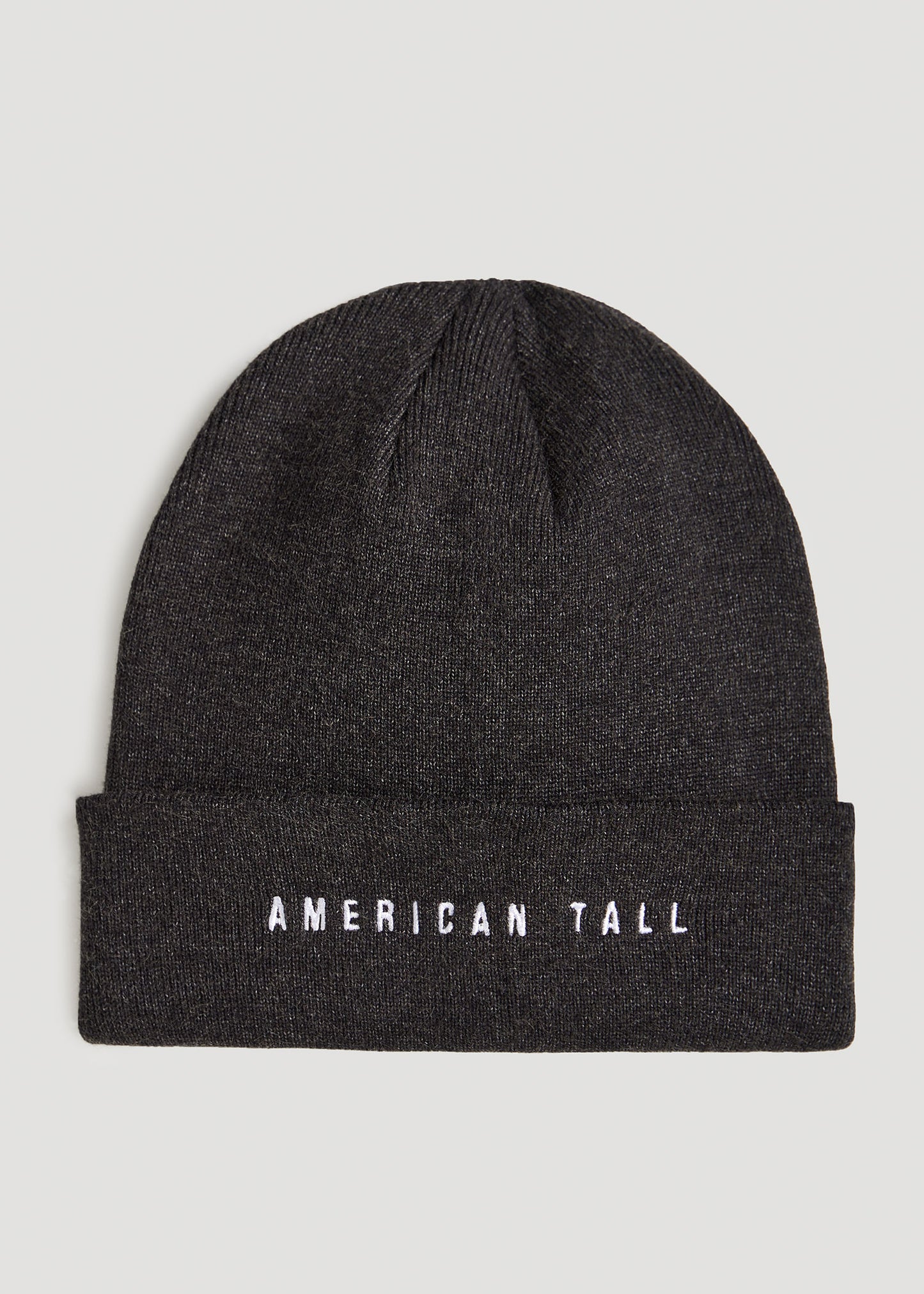       American-Tall-Knit-Beanie-in-Charcoal-One-Size-Fits-All-Charcoal-front