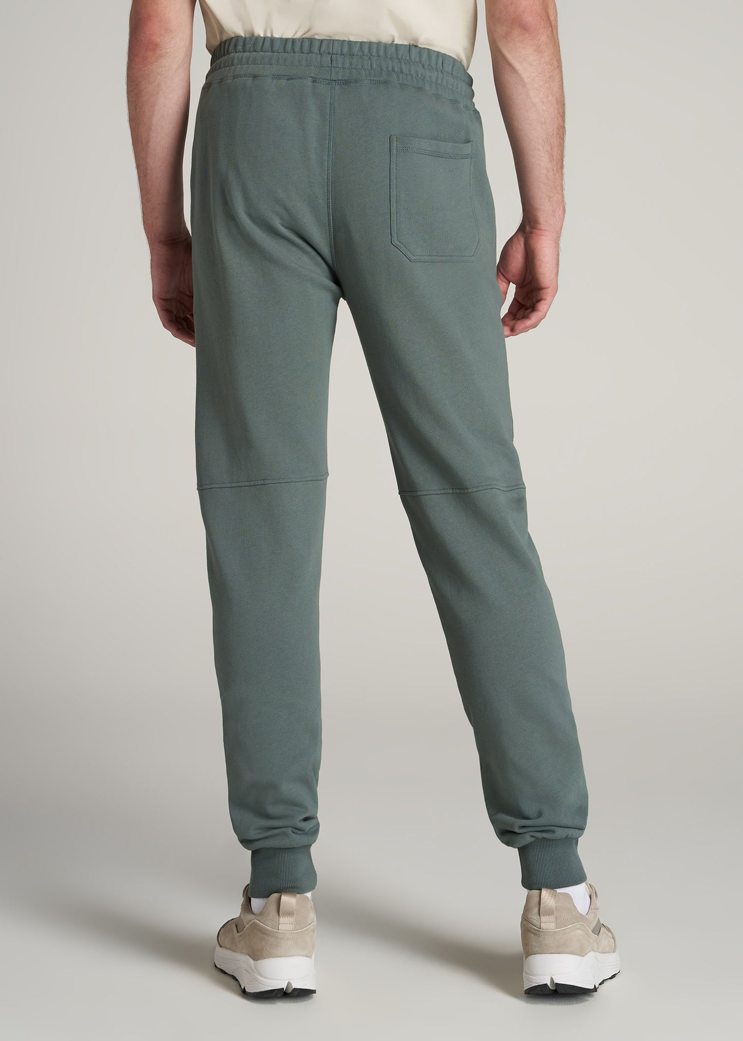    American-Tall-Men-80-20-French-Terry-Jogger-Malachite-Green-back