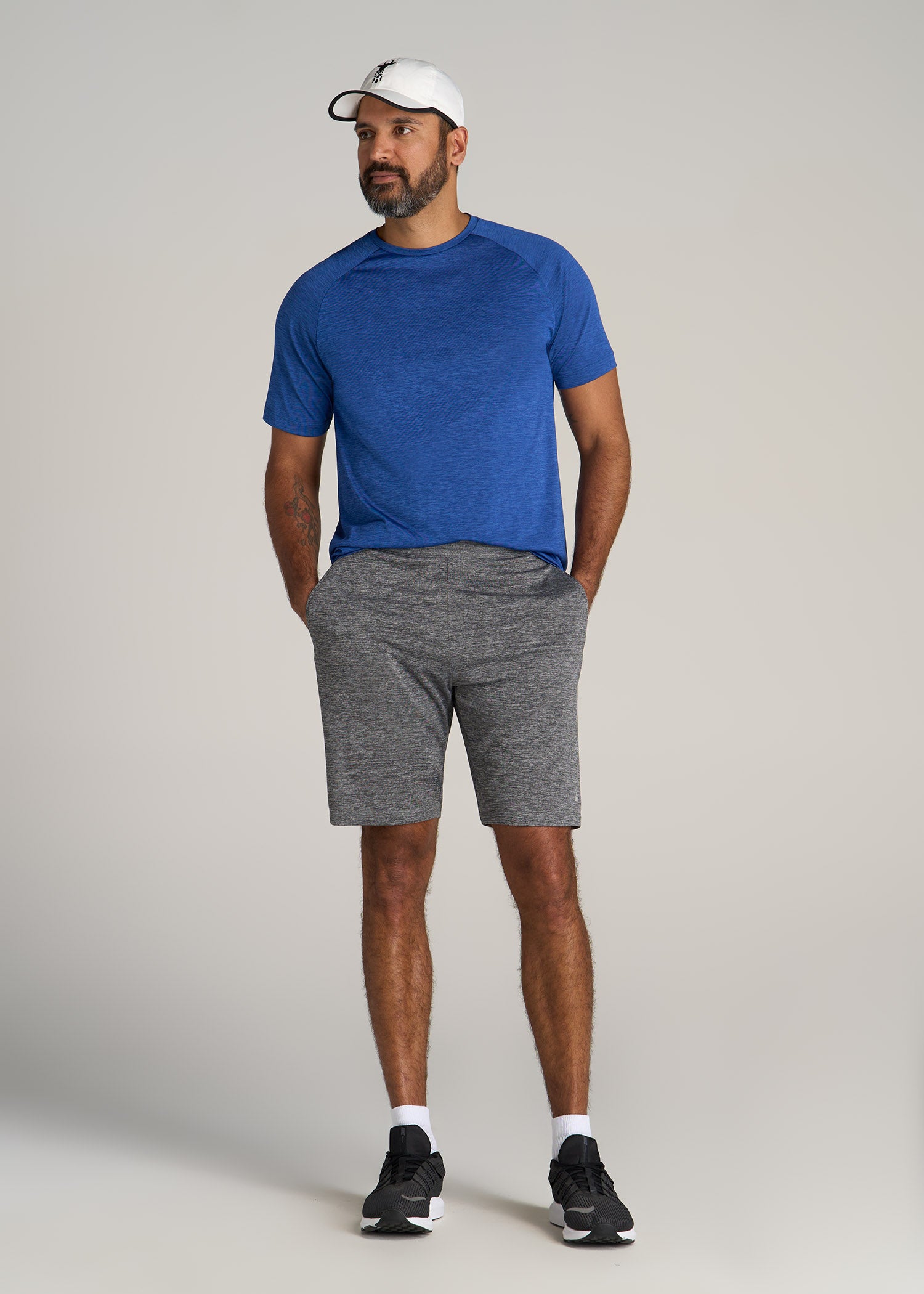 American-Tall-Men-AT-Performance-Engineered-Athletic-Shorts-GreyMix-full