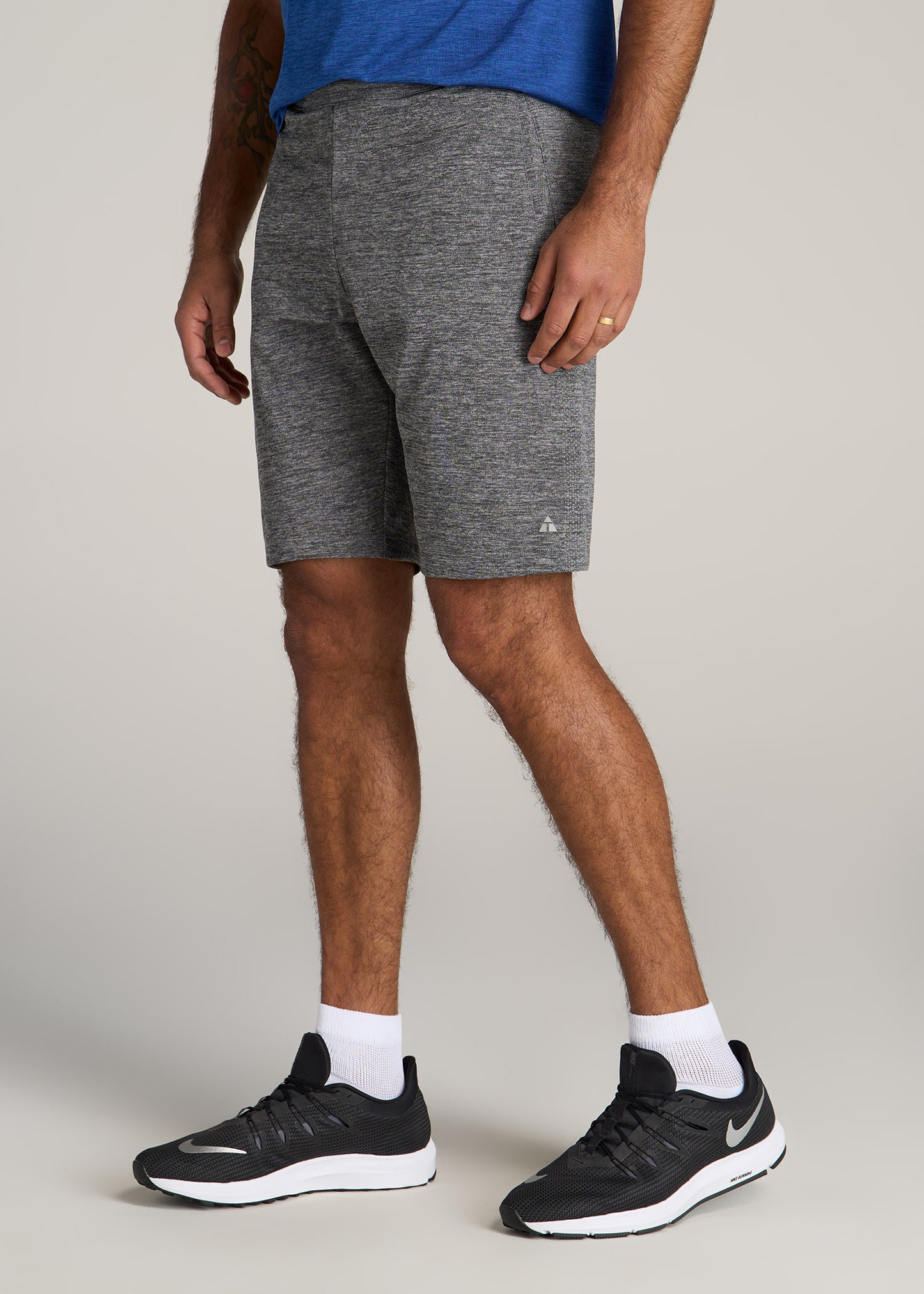 American-Tall-Men-AT-Performance-Engineered-Athletic-Shorts-GreyMix-side