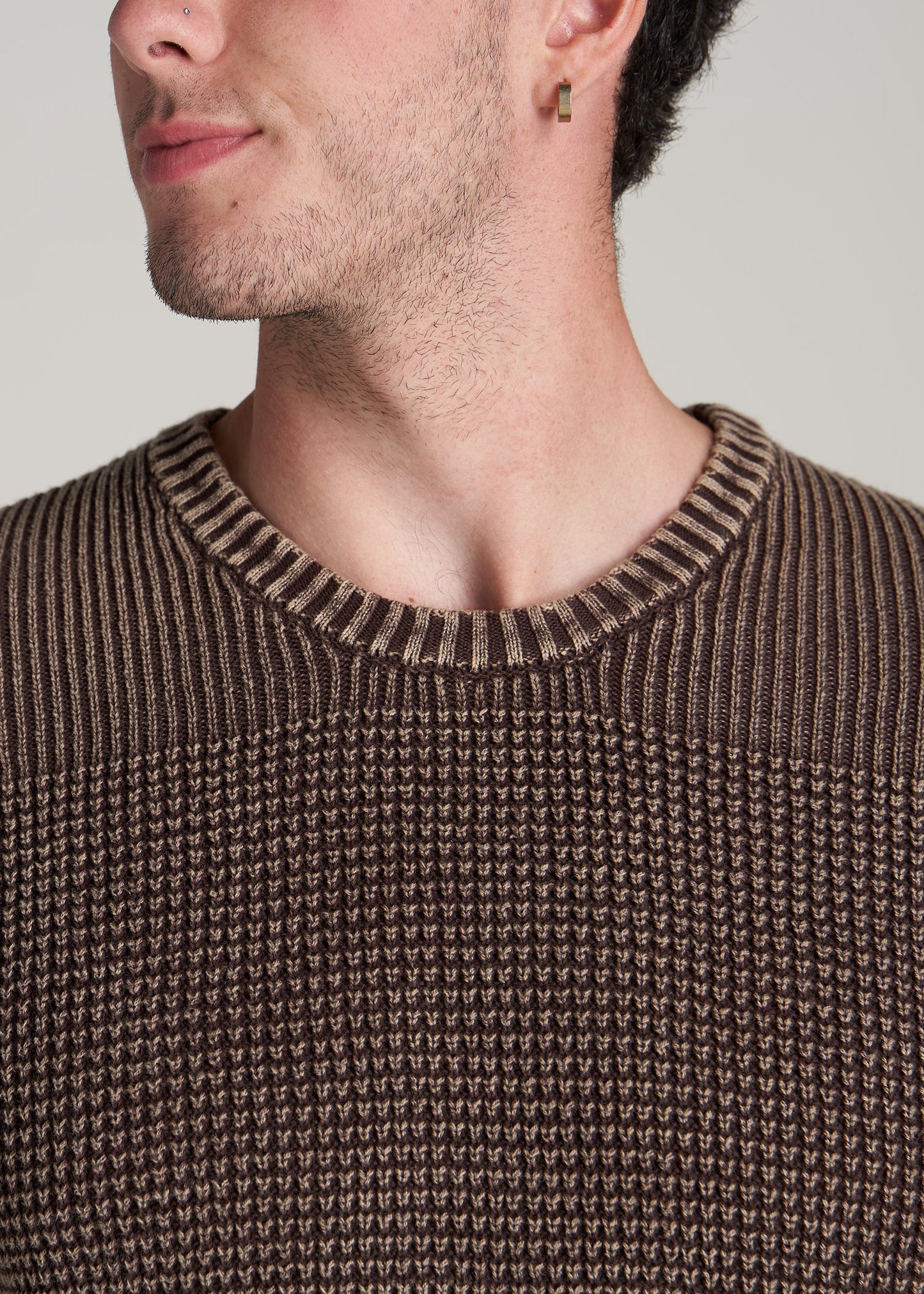       American-Tall-Men-Acid-Wash-Sweater-Dark-Brown-detail