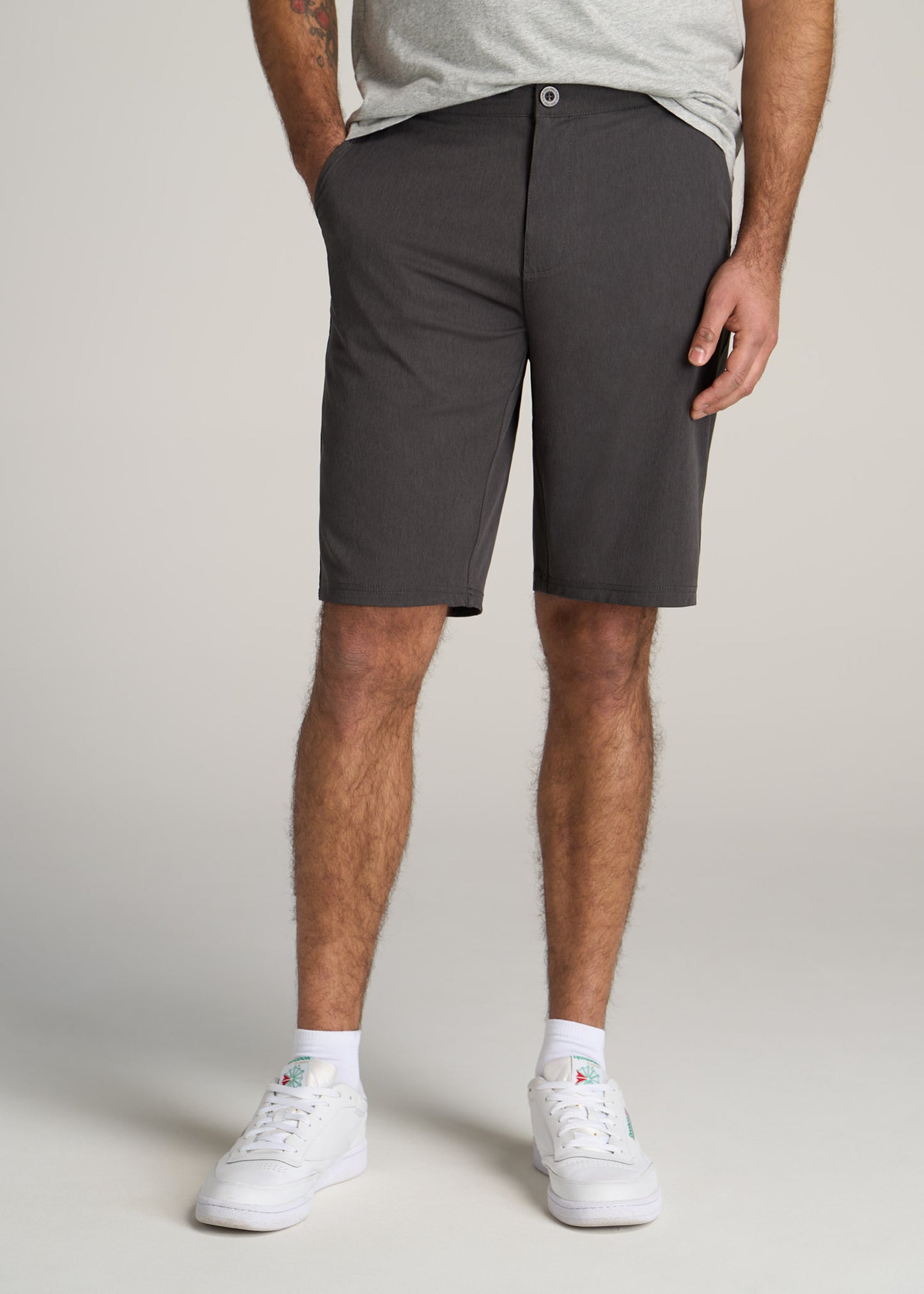 American-Tall-Men-All-Day-Shorts-Anthracite-Mix-front