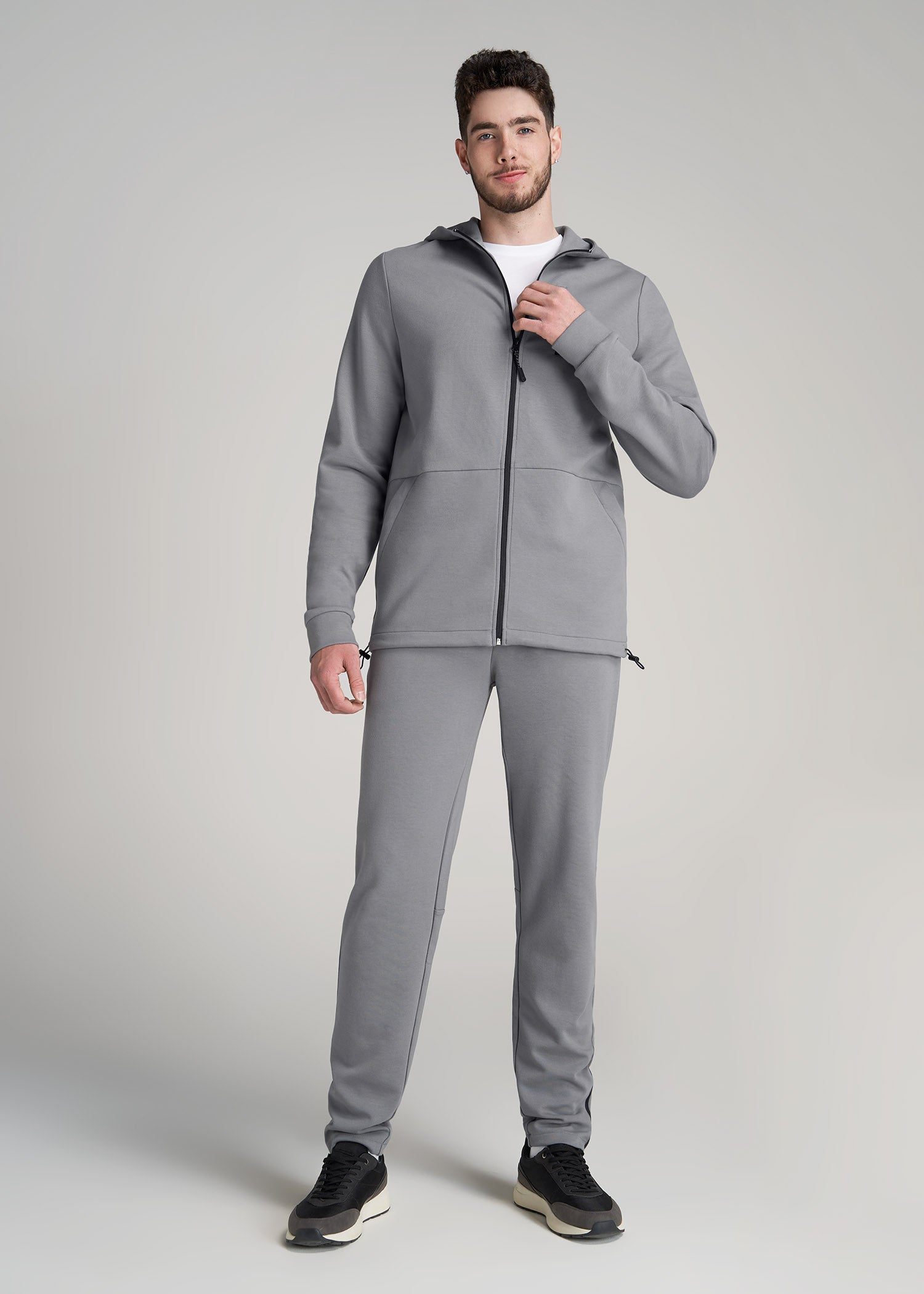     American-Tall-Men-Athleisure-Performance-Hooded-Track-Jacket-Fossil-Grey-full
