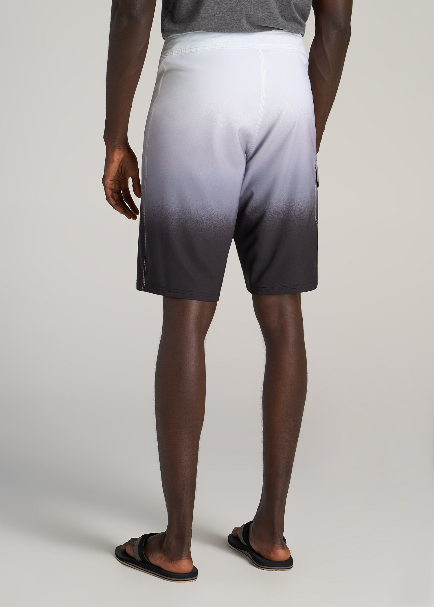       American-Tall-Men-Board-Shorts-Black-Ombre-back