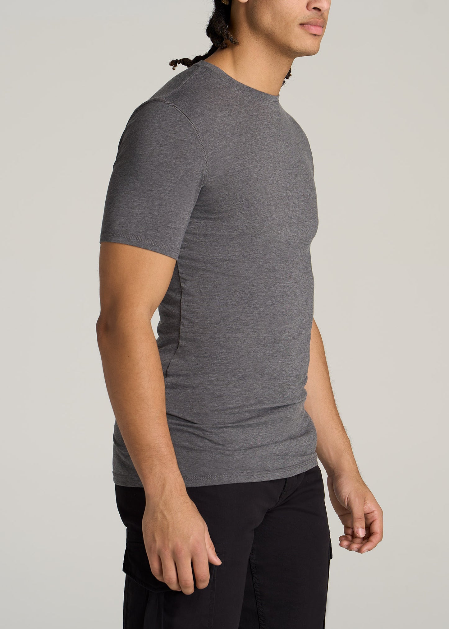    American-Tall-Men-Essential-SLIM-FIT-Crew-Neck-Tees-Charocal-Mix-side