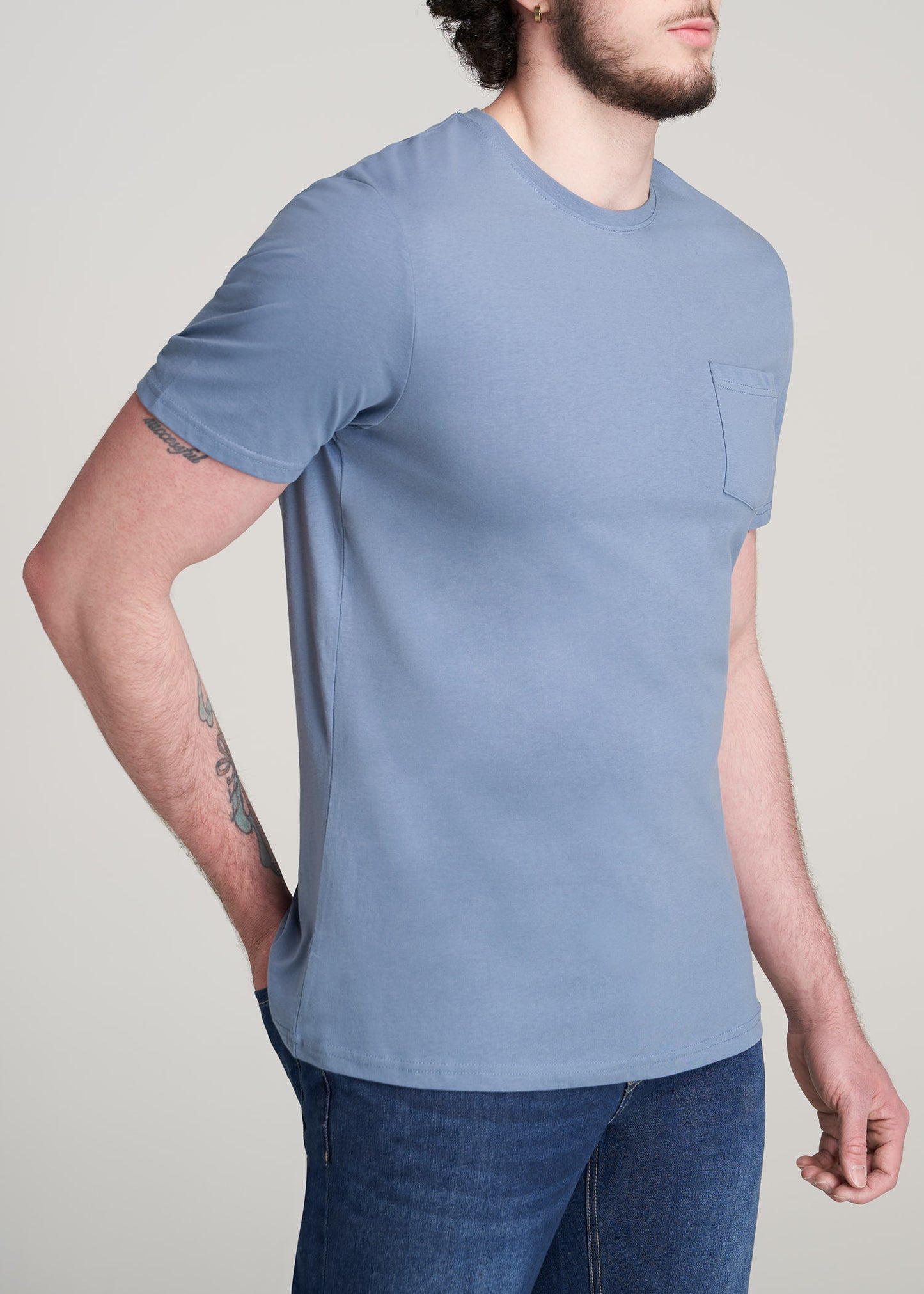       American-Tall-Men-Everyday-Pocket-Tee-Chambray-side