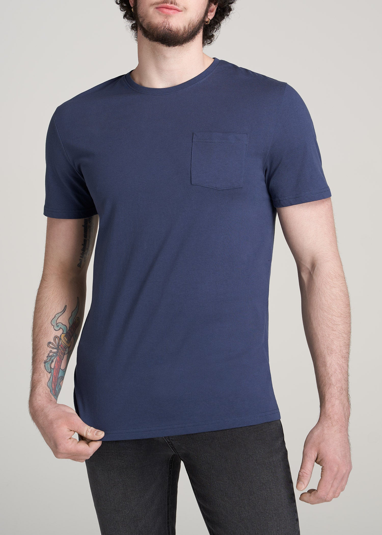    American-Tall-Men-Everyday-Pocket-Tee-Navy-front