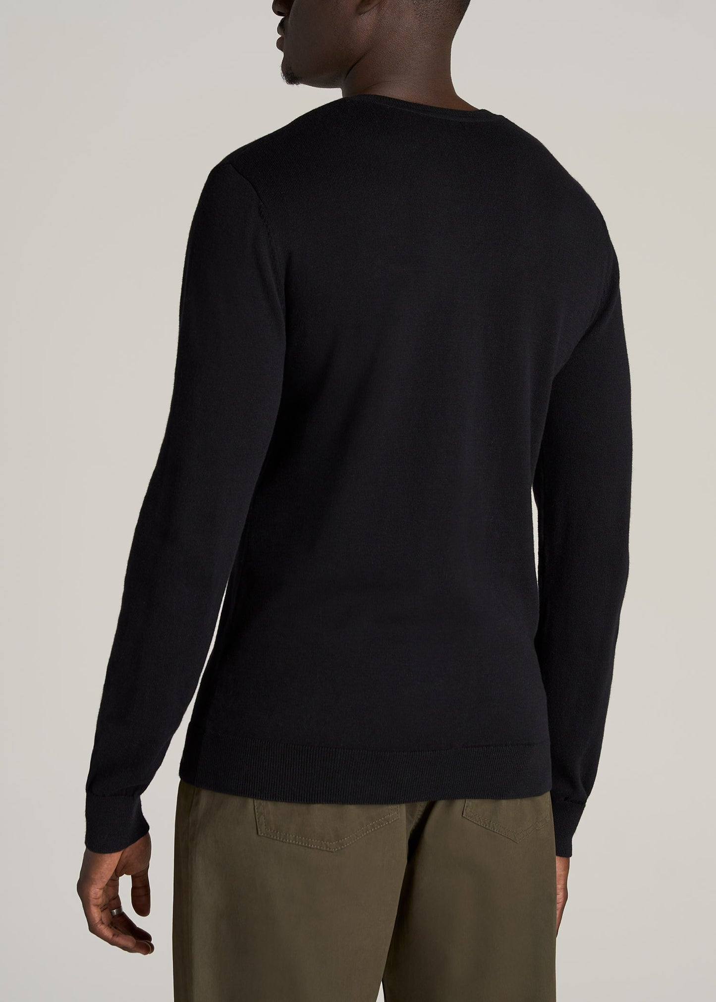    American-Tall-Men-Everyday-V-Neck-Sweater-Black-back