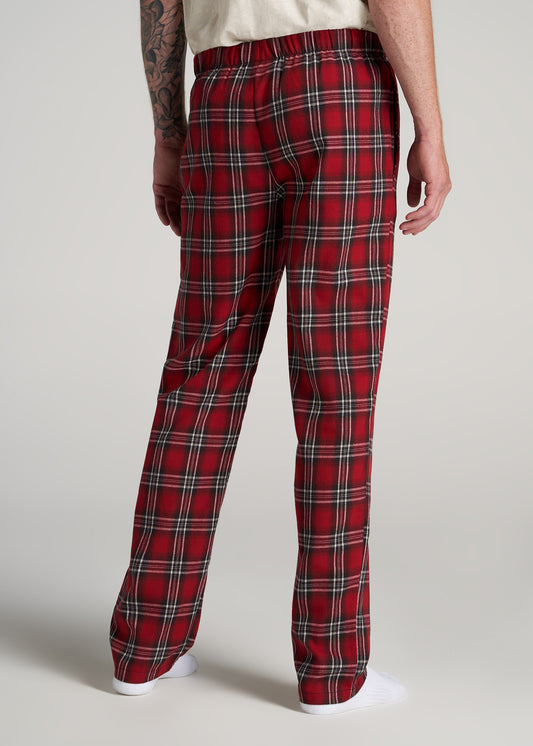        American-Tall-Men-Flannel-Pajamas-Red-White-Plaid-back